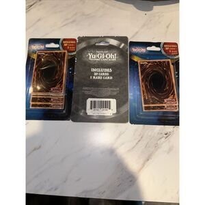 Lot Of 60 Yu-Gi-Oh Trading Game Cards With 3 Rare Cards. 20/pk. Unopened New. G